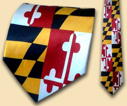 Embroidered Maryland Flag Crab Self-Tie Bow Tie Route One Apparel 